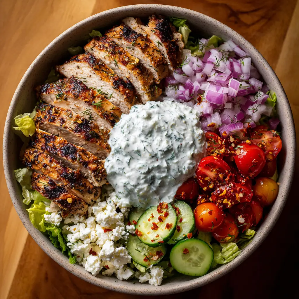 Greek Chicken Bowls with Quinoa and Homemade Tzatziki