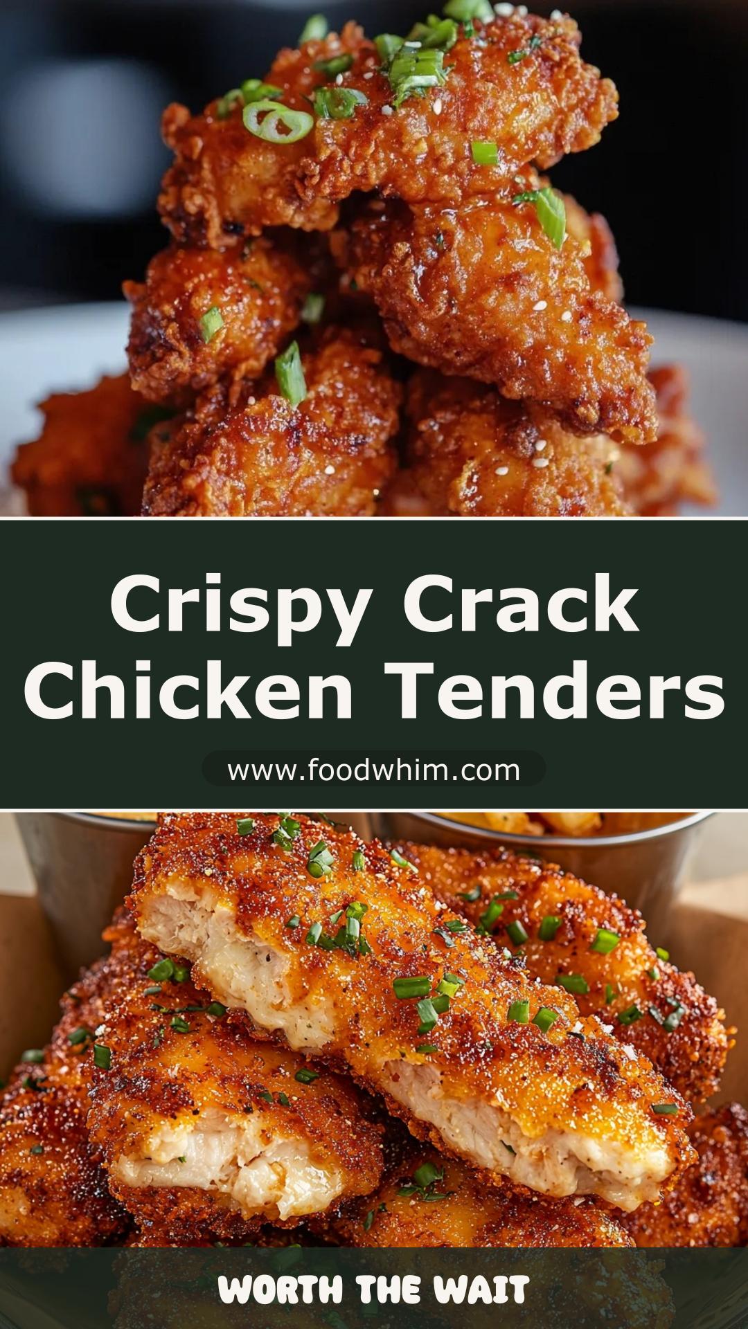 Crack Chicken Tenders with Ranch Parmesan Ritz Cracker Coating — pin 2