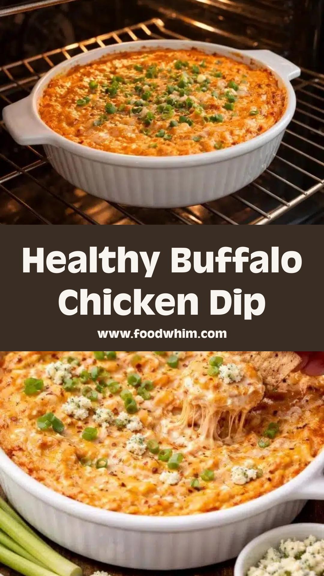 Healthy Buffalo Chicken Dip: Creamy Flavor with Lightened Ingredients — pin 2