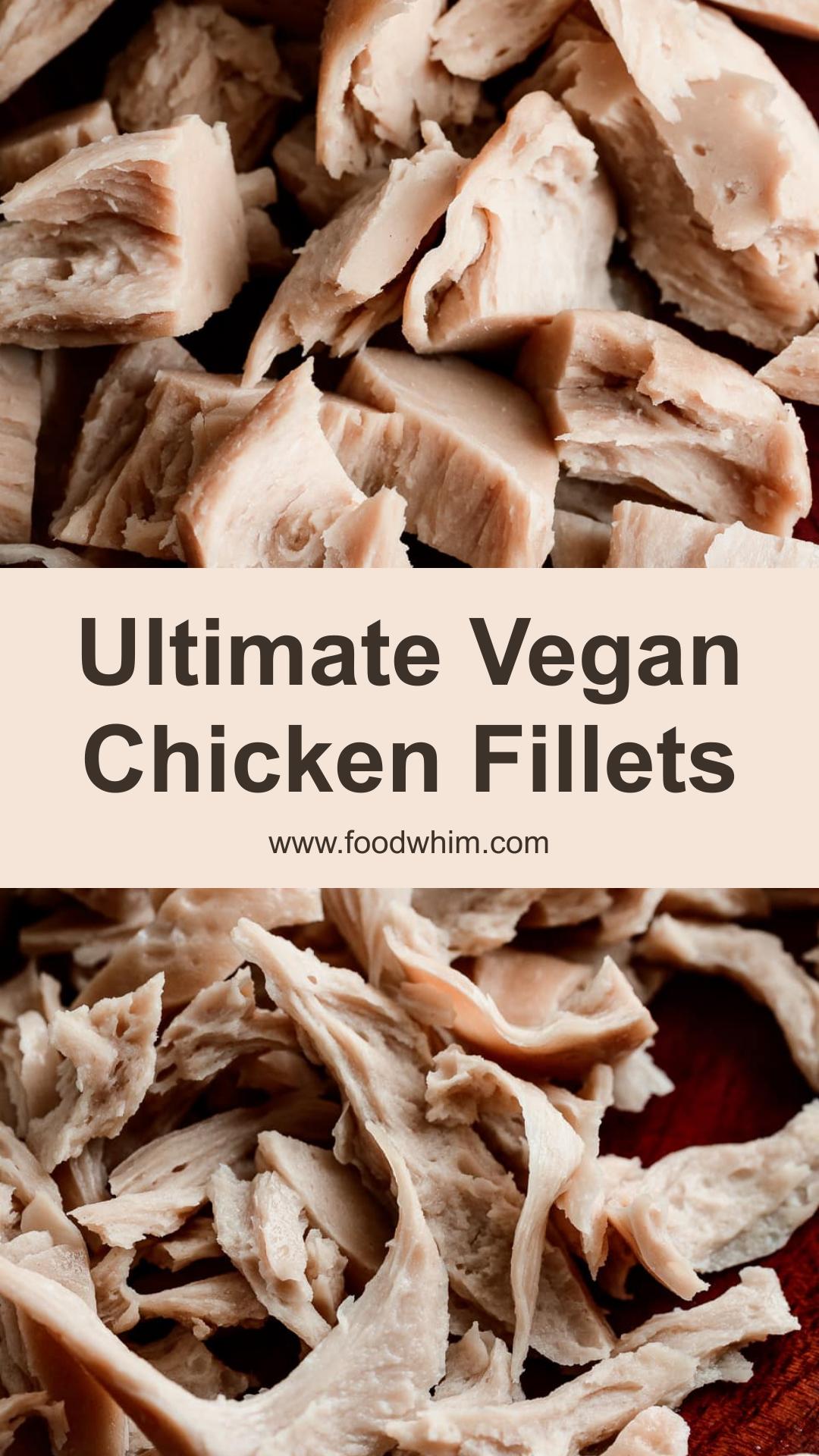 Vegan Chicken: Firm Seitan Fillets With Savory Miso Brine — pin 1
