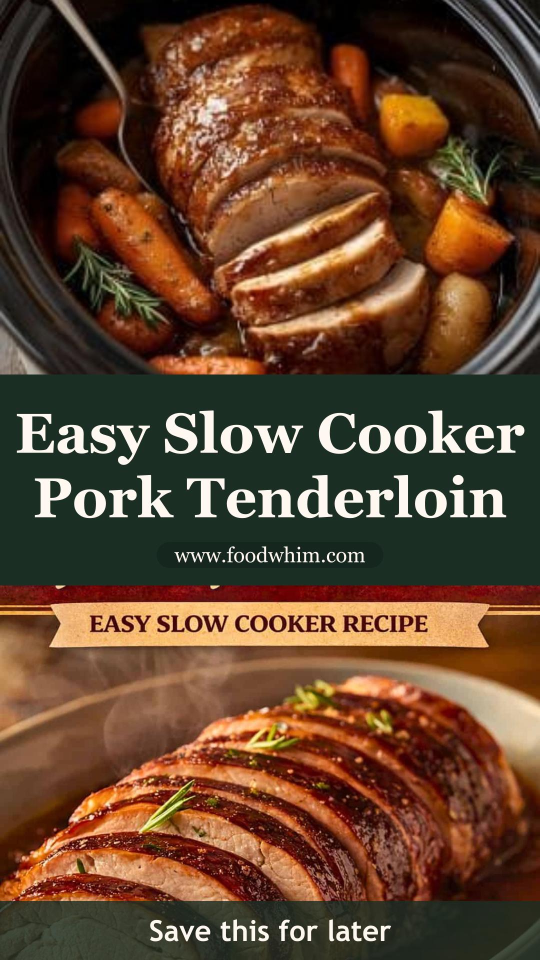 Slow Cooker Pork Tenderloin with Soy Honey Garlic Sauce — pin 1