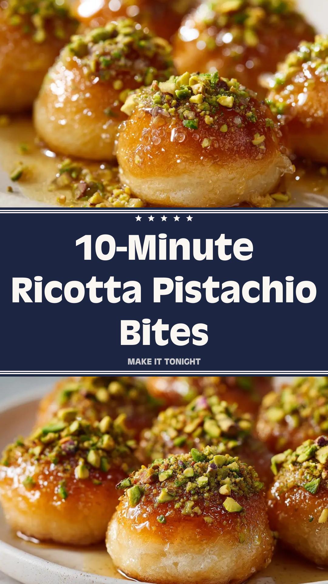Ricotta Pistachio Honey Bites: 10-Minute Appetizer — pin 1