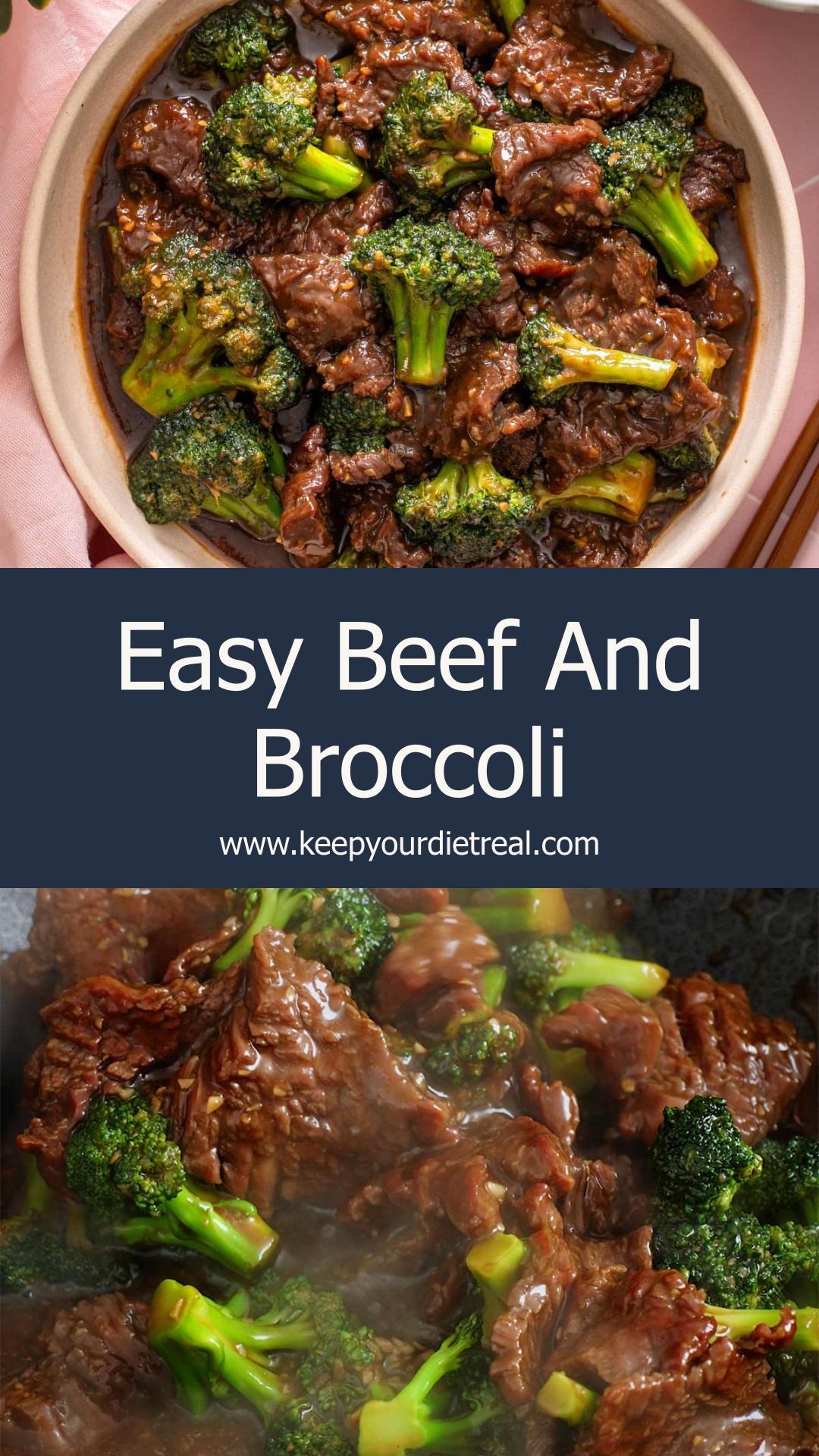Chinese Beef And Broccoli With Savory Brown Sauce — pin 1