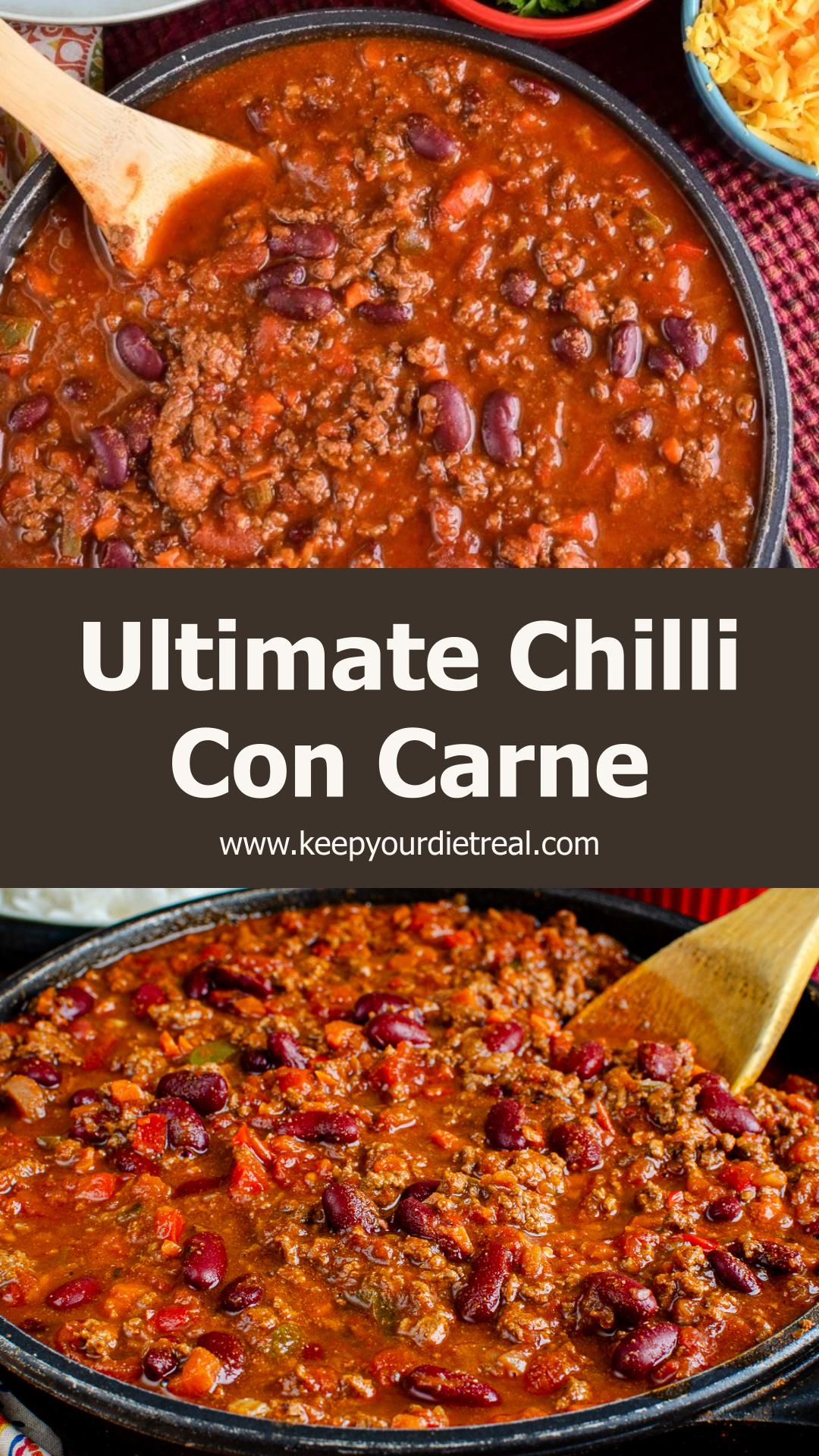 Rich Chilli Con Carne with Thick Tomato Sauce and Kidney Beans — pin 1