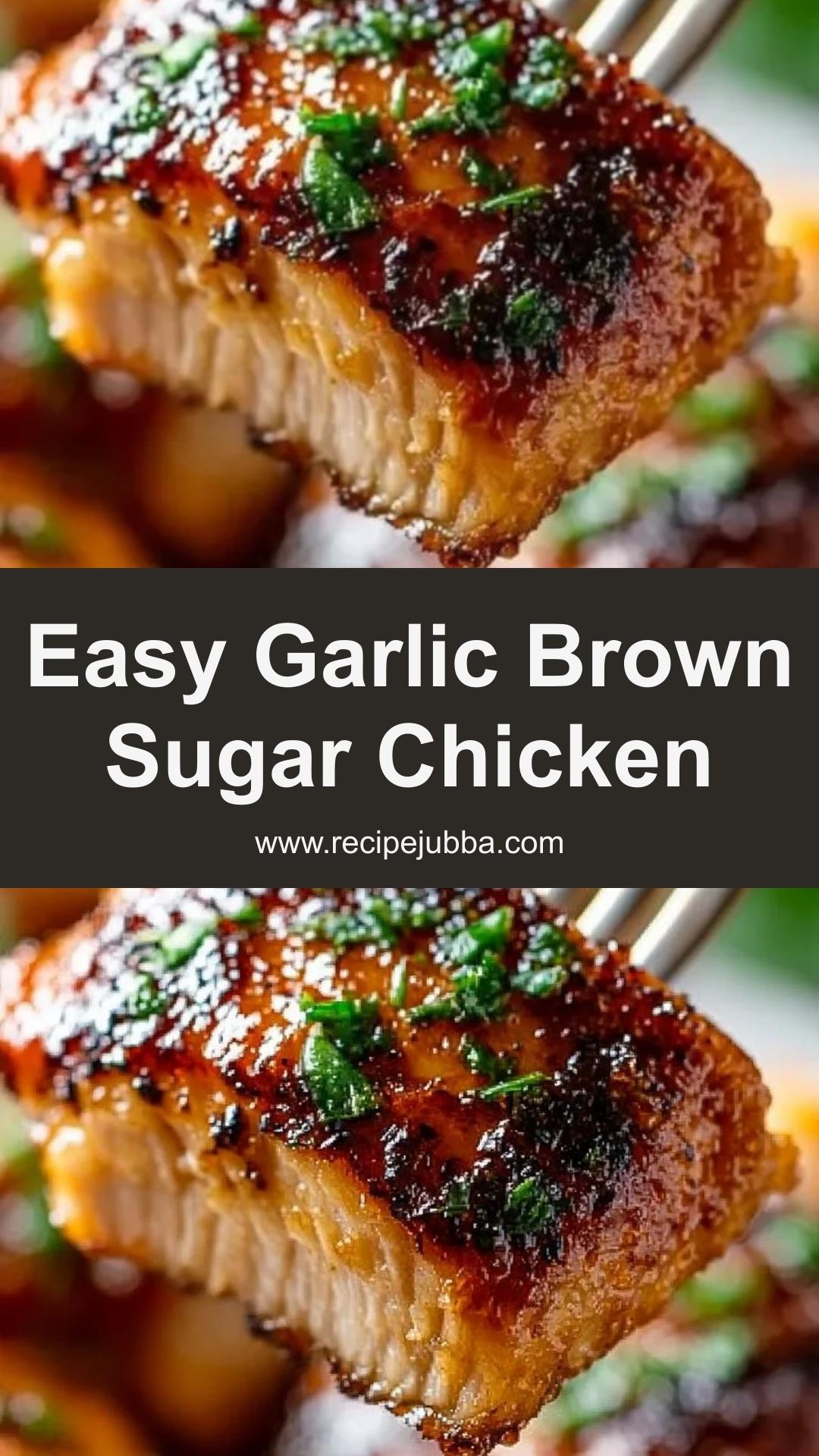 Garlic Brown Sugar Chicken with Golden Sear and Sweet Soy-Garlic Glaze — pin 2