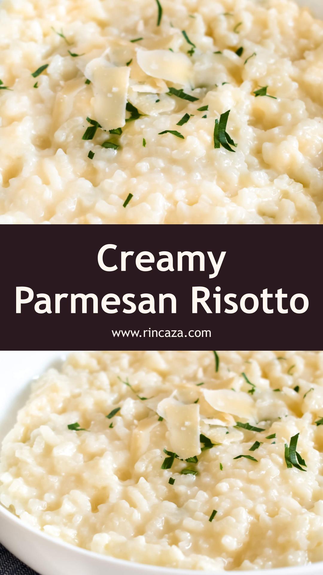 Parmesan Risotto With Creamy Arborio Rice and Grated Parmesan — pin 3
