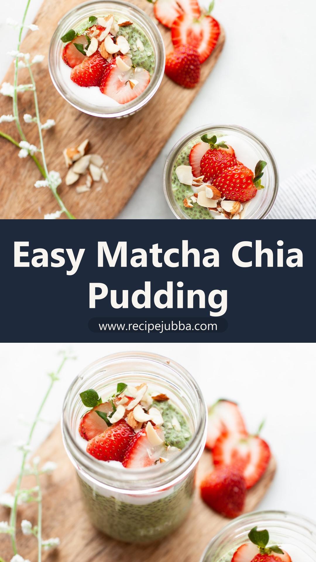 Easy Matcha Chia Pudding with Creamy Coconut Yogurt — pin 1