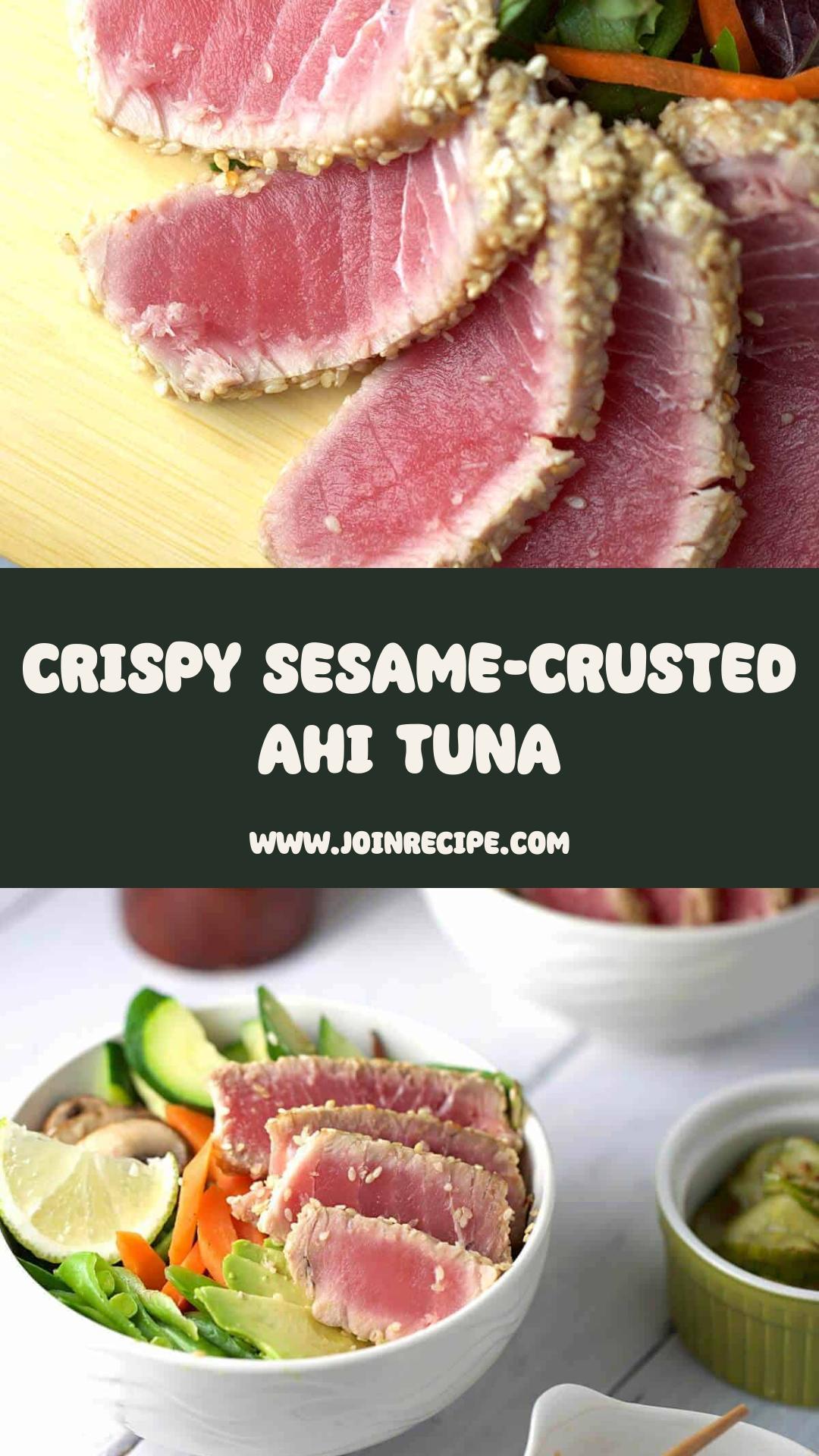 Sesame-Crusted Ahi Tuna with Soy Ginger Lime Sauce — pin 4