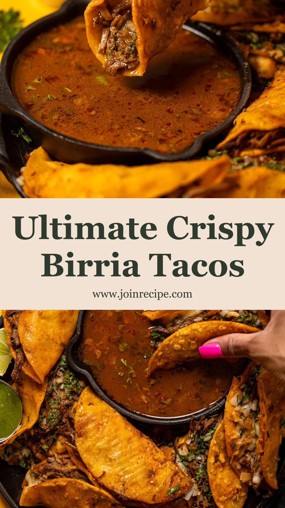 Birria Tacos with Crispy Corn Tortillas and Oaxaca Cheese — pin 4