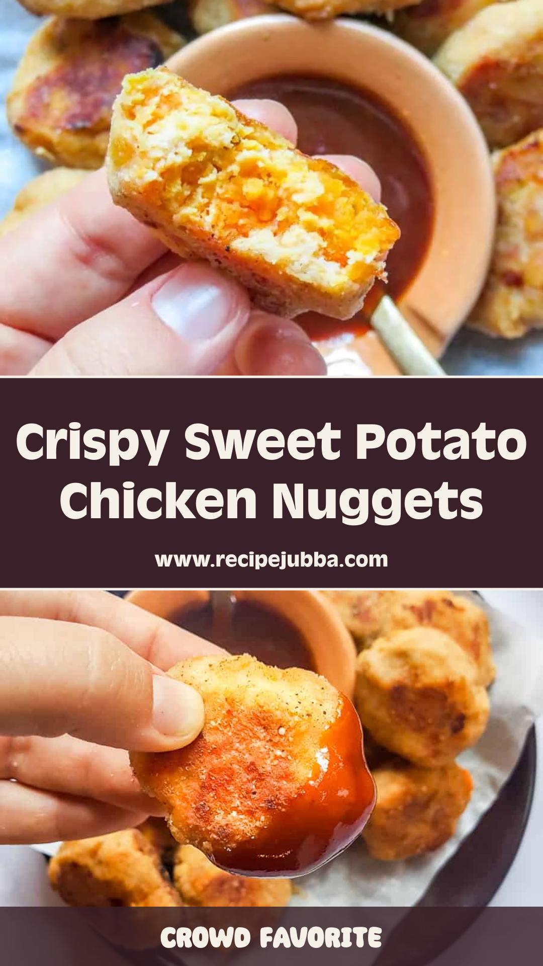 Sweet Potato Chicken Nuggets with Crisp Seasoned Flour Coating — pin 1