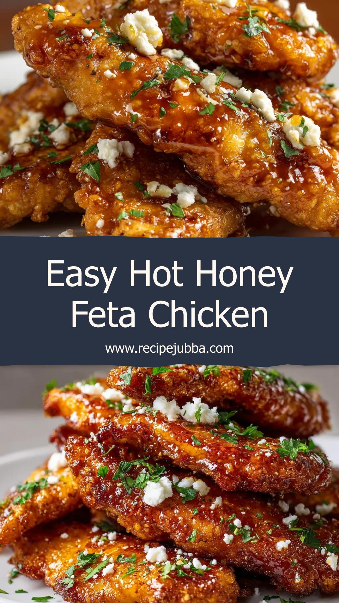 Hot Honey Feta Chicken with Cherry Tomatoes — pin 1