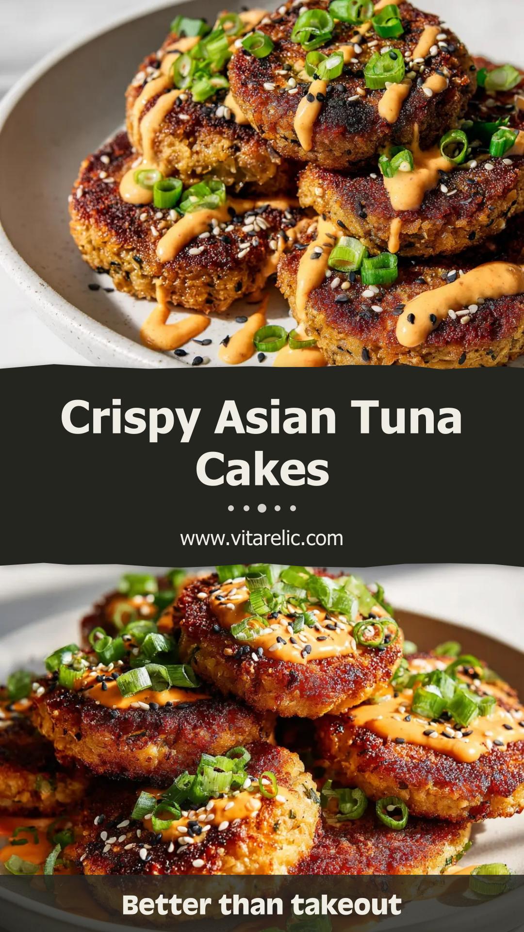 Asian Tuna Cakes with Sriracha Aioli — pin 2
