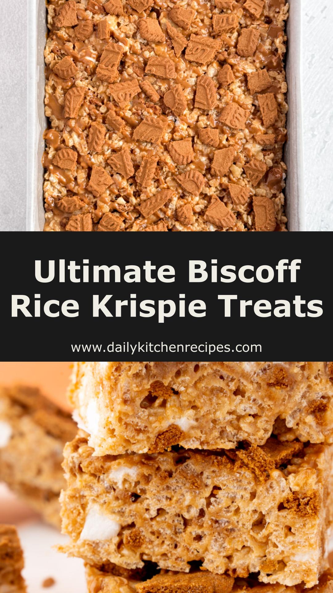 Biscoff Rice Krispie Treats 6 Ingredients Ultimate Delight — pin 3