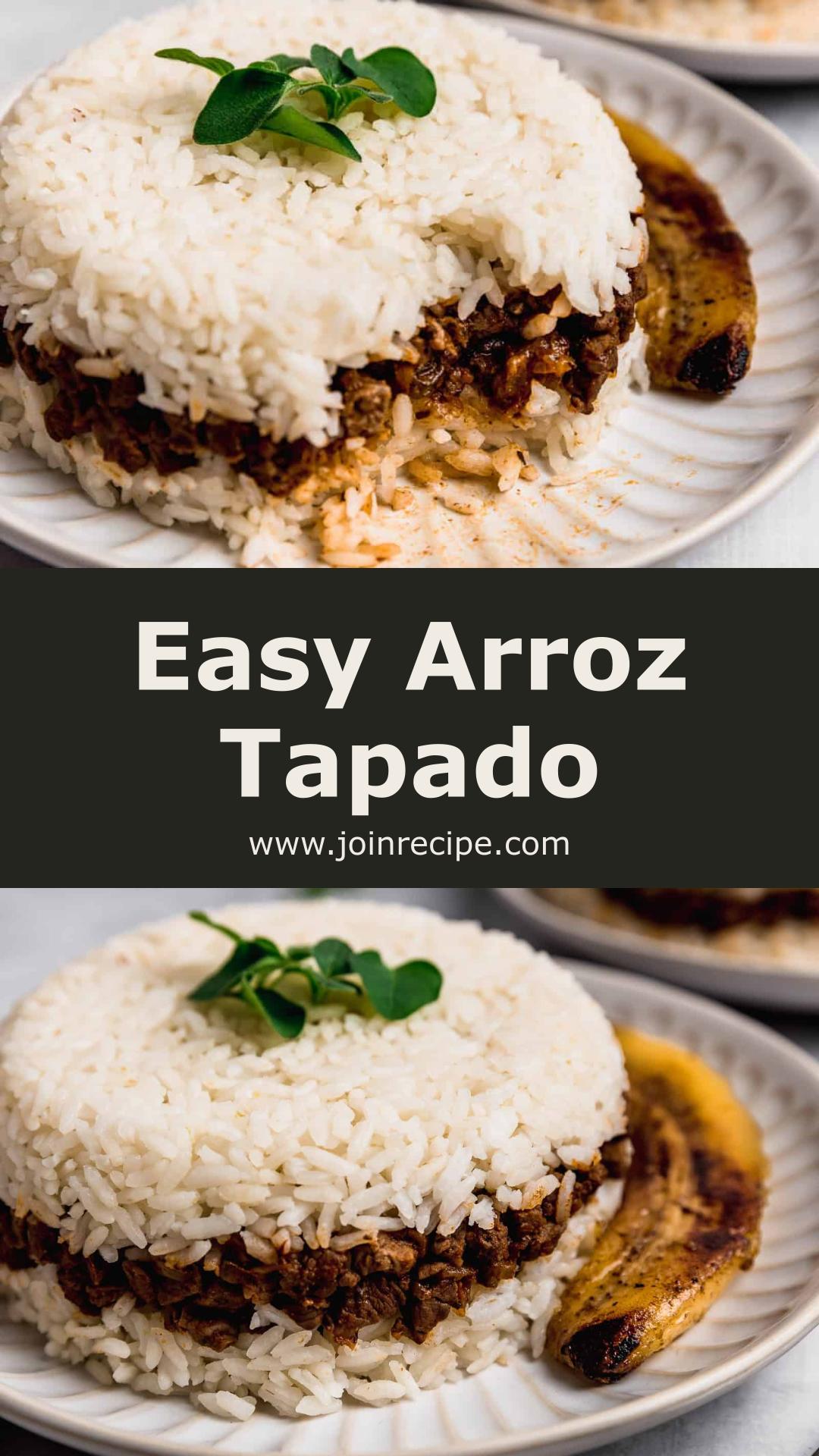 Arroz Tapado: Peruvian Beef and Rice Dish — pin 1