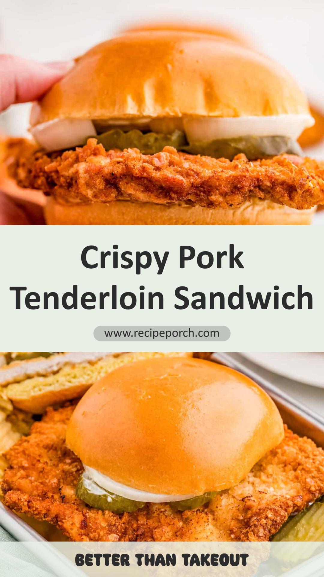 Pork Tenderloin Sandwich with Crunchy Ritz Cracker Coating — pin 4