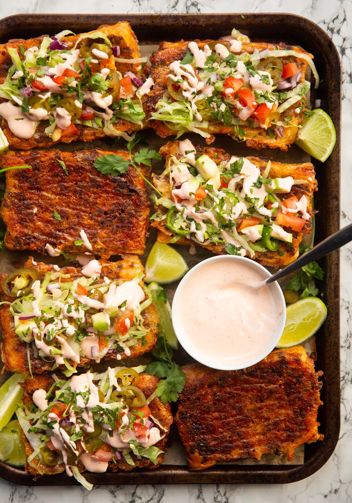 Upside Down Puff Pastry Tacos With Beef or Chicken