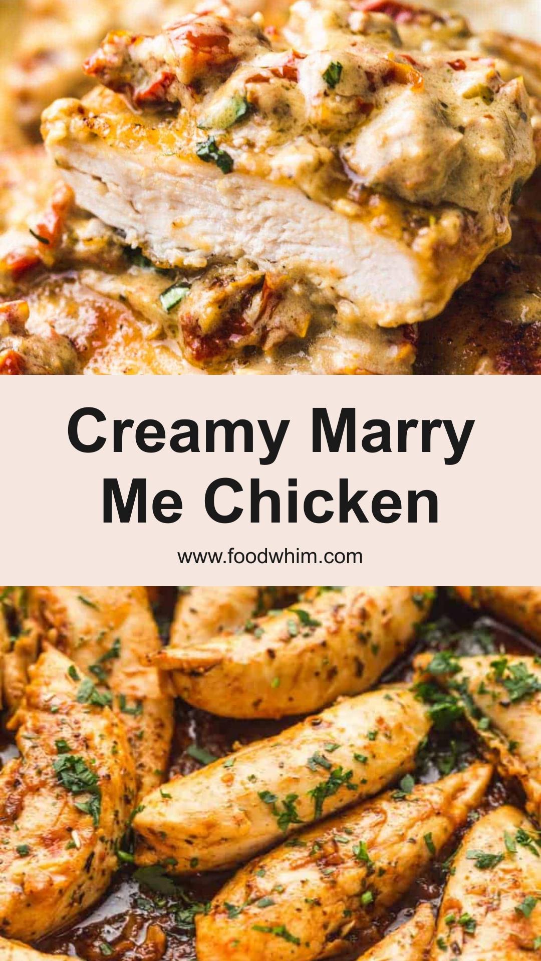 Marry Me Chicken with Creamy Parmesan Sundried Tomato Sauce — pin 2