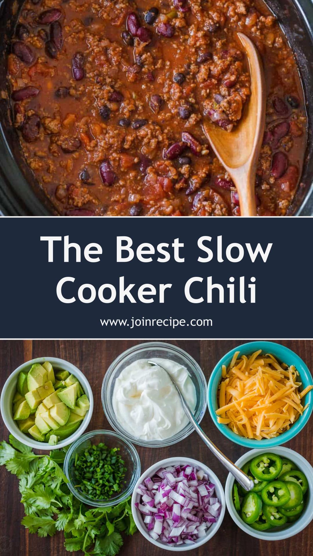 Classic Slow Cooker Chili with Tender Beef and Homemade Seasoning — pin 2