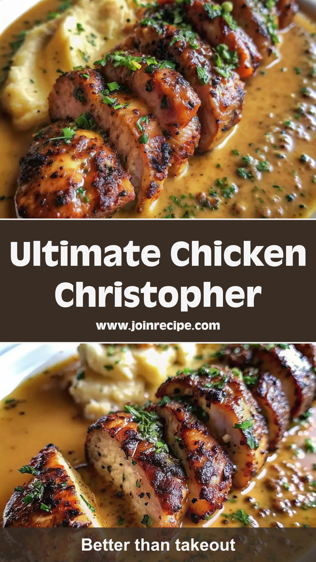 Morton’s Steakhouse Chicken Christopher with Crispy Chicken and Garlic Butter Sauce — pin 2