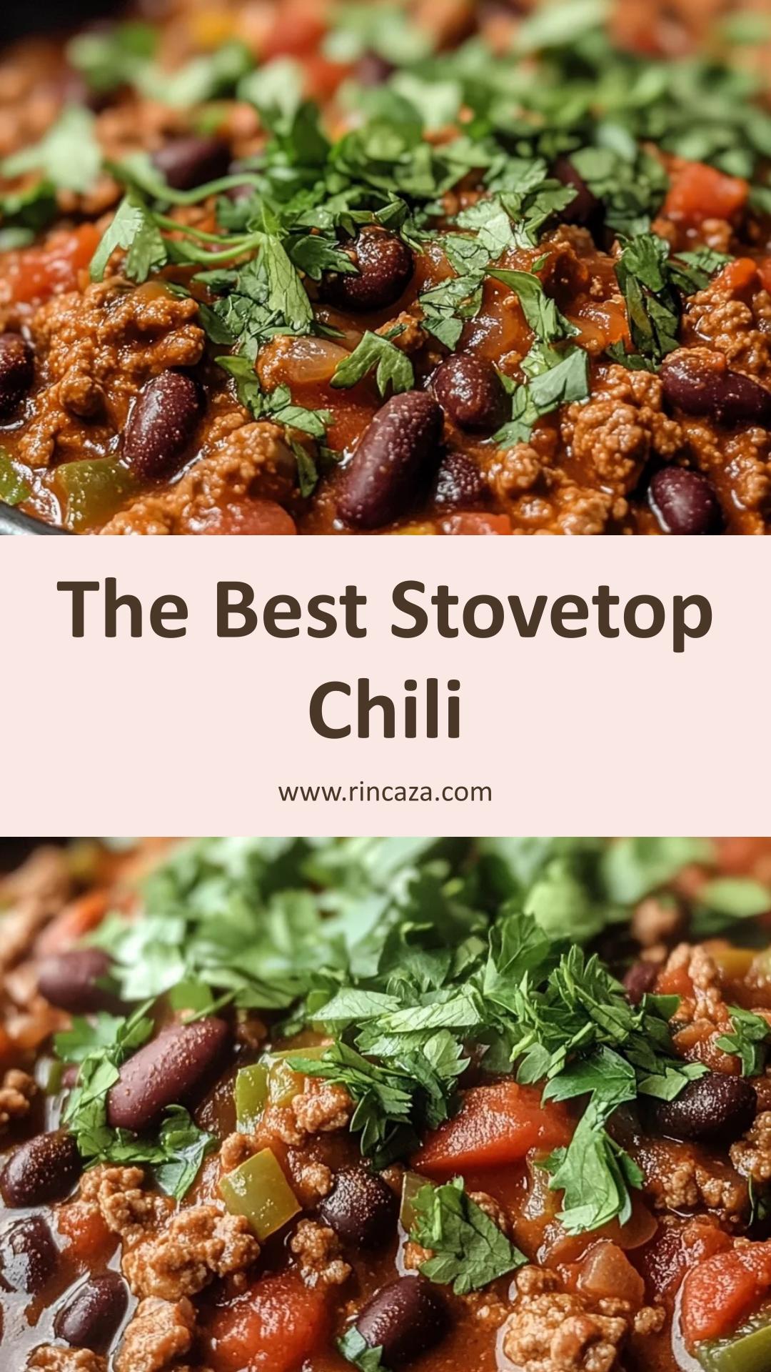 Best Ground Beef Stovetop Chili: Hearty, Flavorful Comfort Food — pin 3