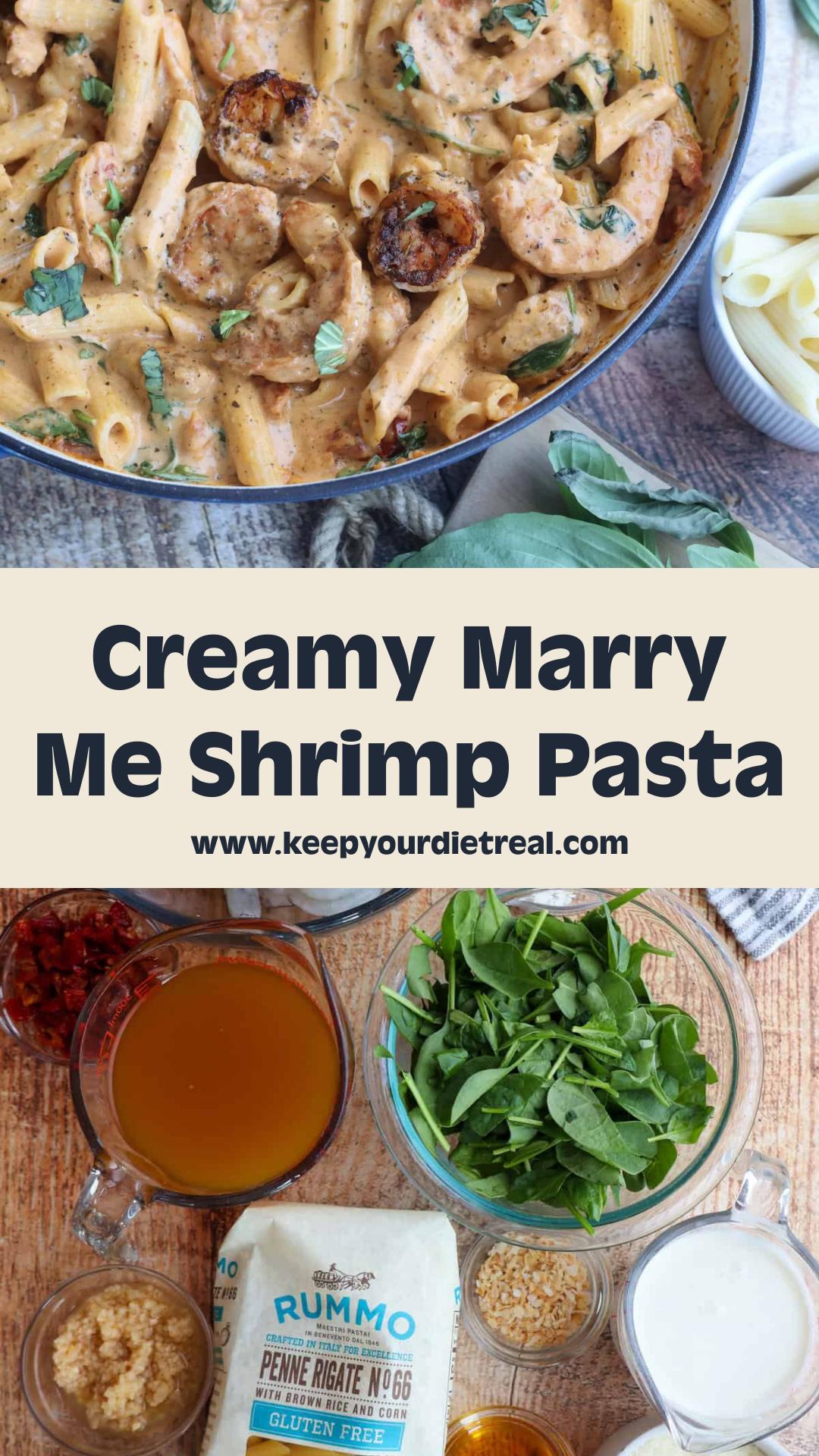 Marry Me Shrimp Pasta with Creamy Sun-Dried Tomato Sauce — pin 3
