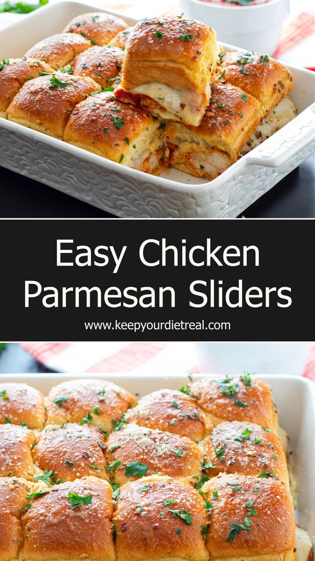 Chicken Parmesan Sliders with Gooey Mozzarella and Garlic Butter — pin 3