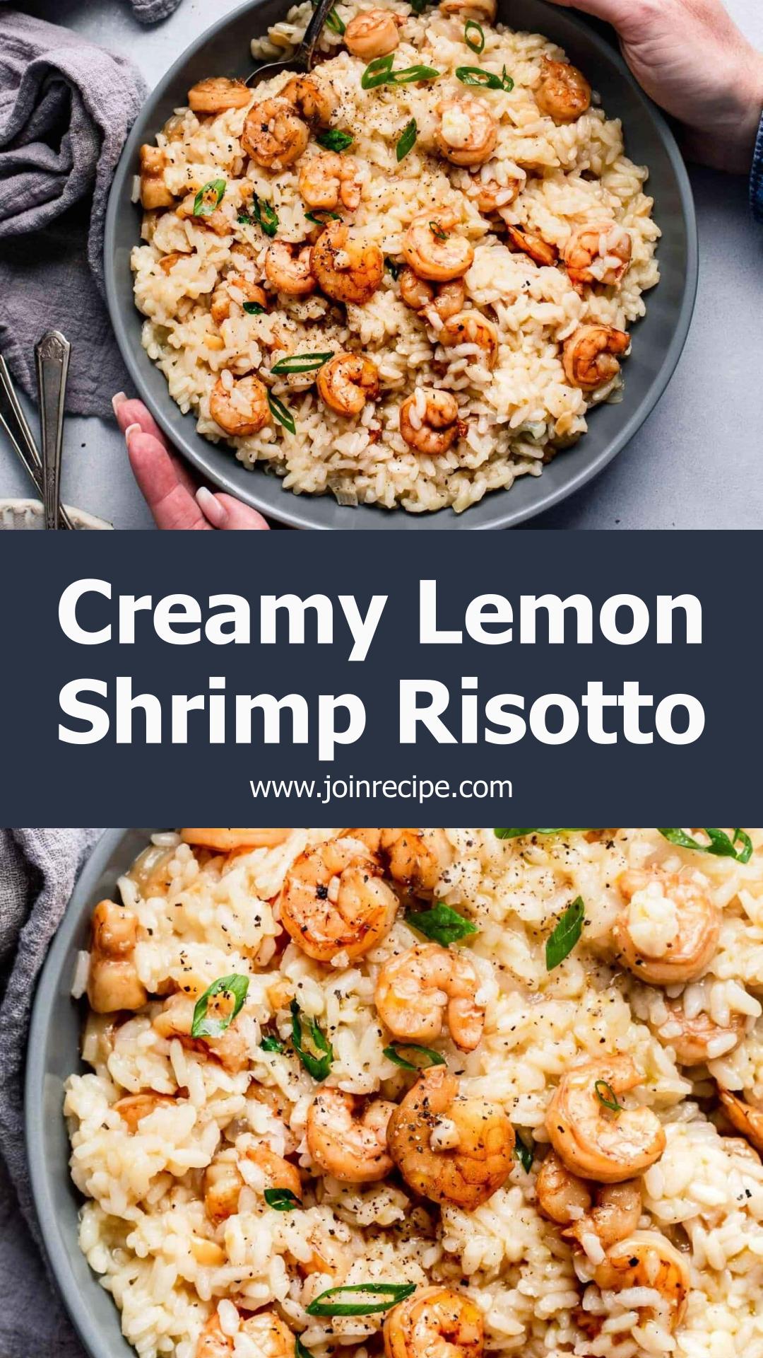 Shrimp Risotto with Lemon and Worcestershire Shrimp — pin 3