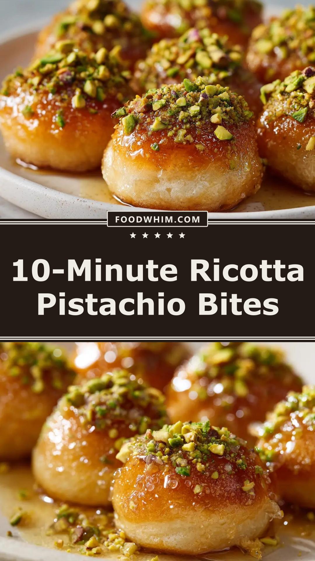 Ricotta Pistachio Honey Bites: 10-Minute Appetizer — pin 2