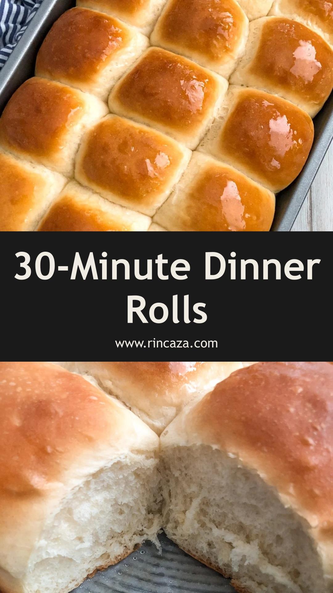 30 Minute Dinner Rolls With Soft, Fluffy Centers — pin 2