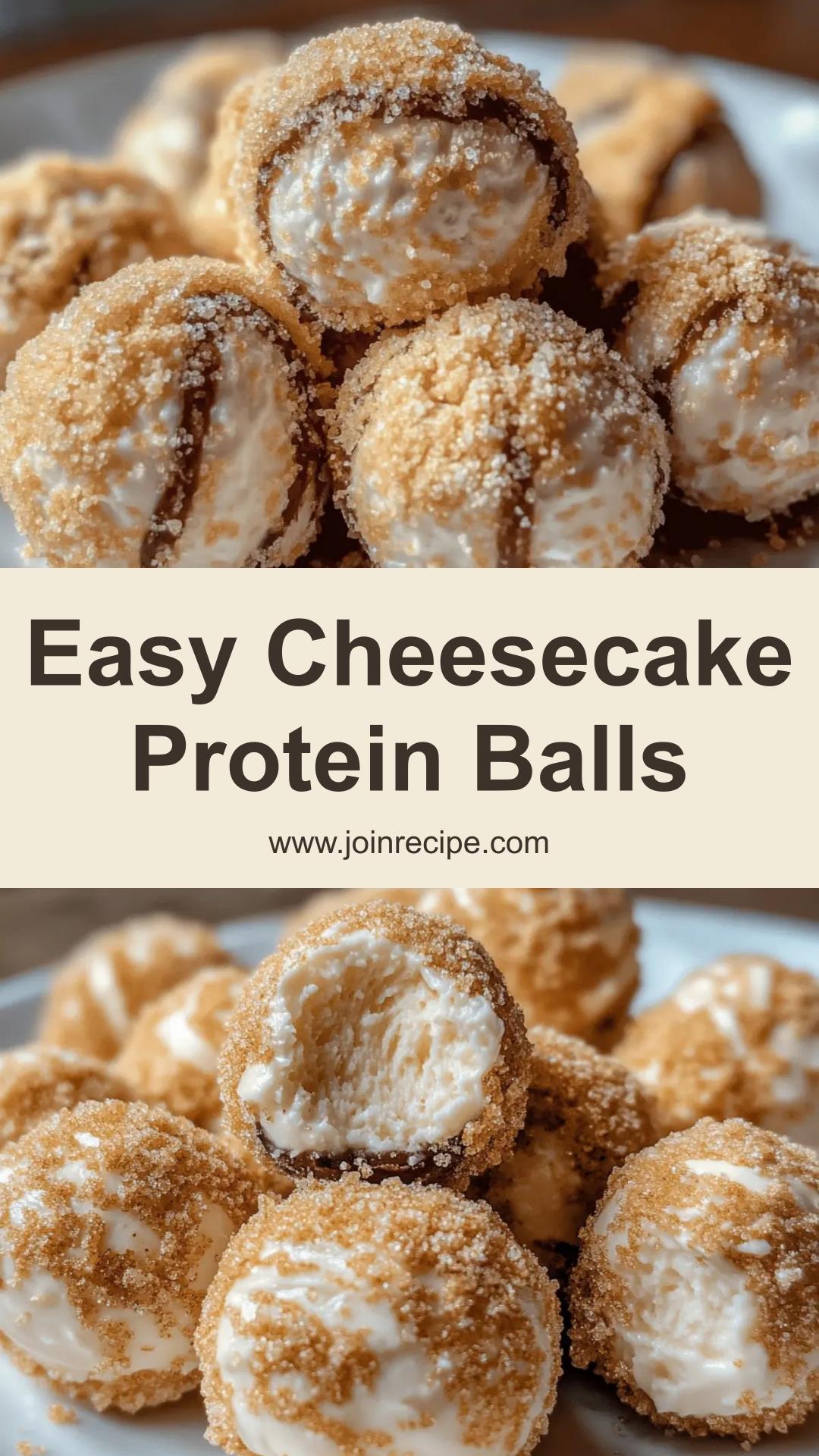 Cheesecake Protein Balls: A No-Bake Snack for Energy and Indulgence — pin 1