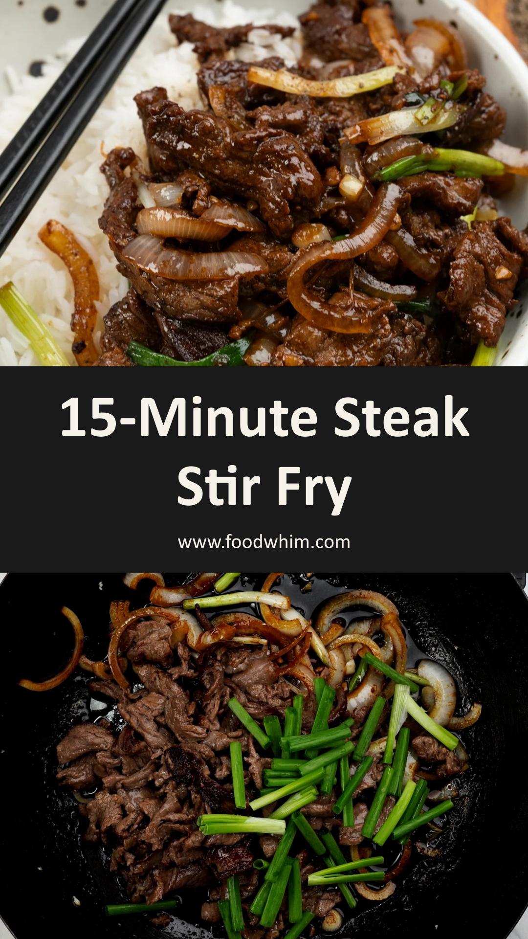 15-Minute Steak Stir Fry with Tender Flank Steak and Sesame Sauce — pin 2