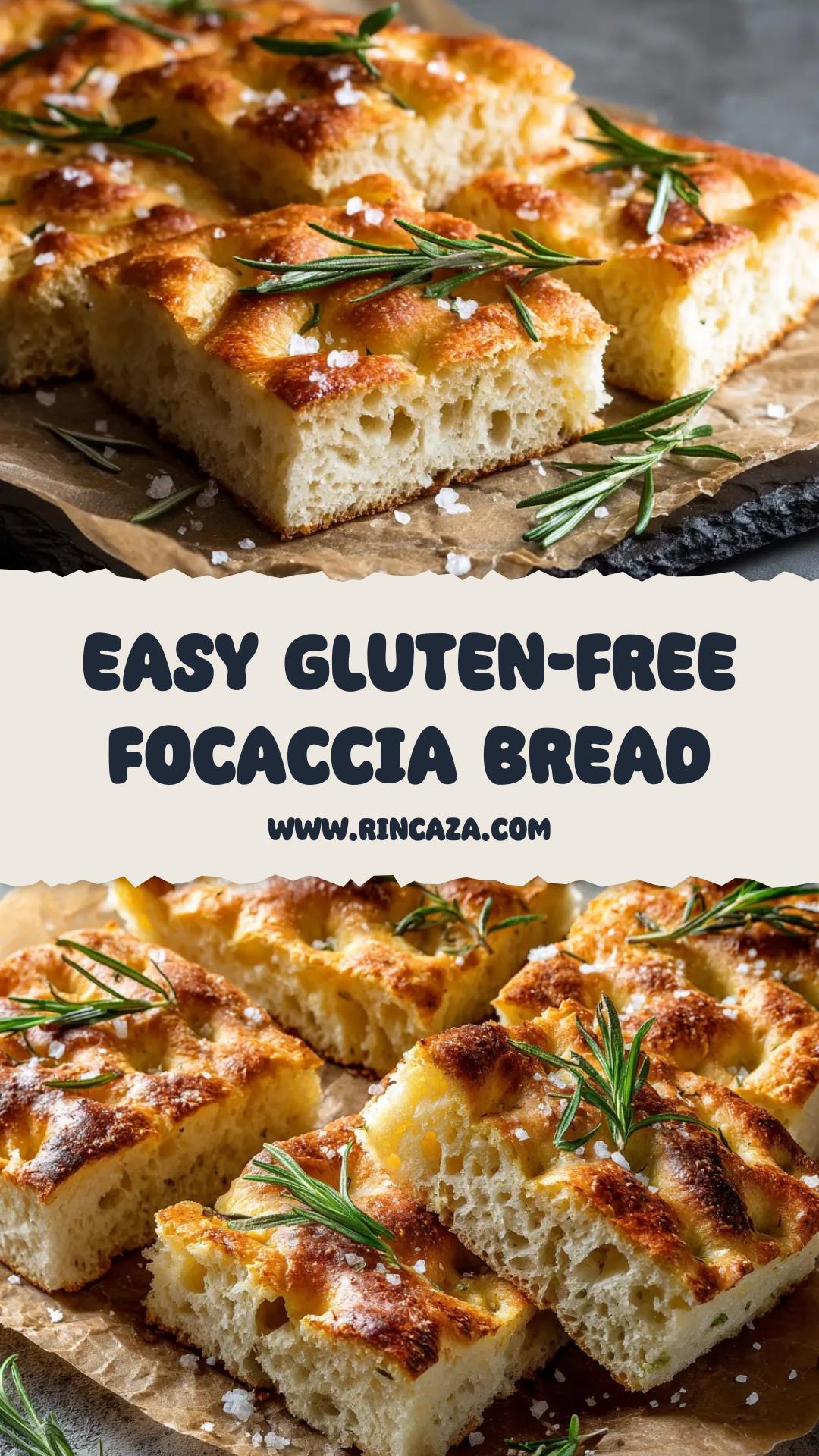 Gluten-Free Focaccia Bread with Rosemary and Flaky Sea Salt — pin 1