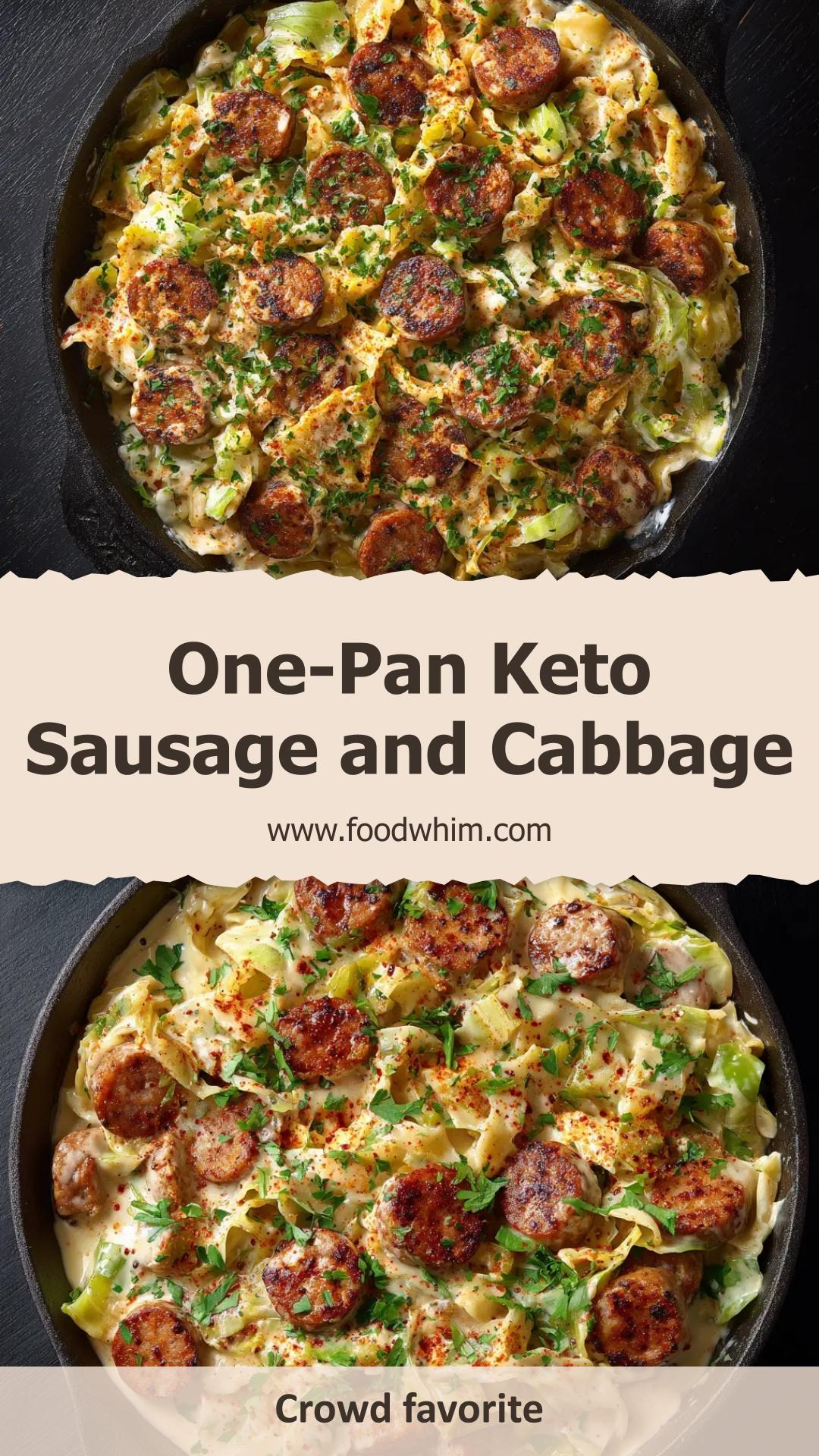 Keto Sausage and Cabbage Skillet with Smoked Paprika — pin 2
