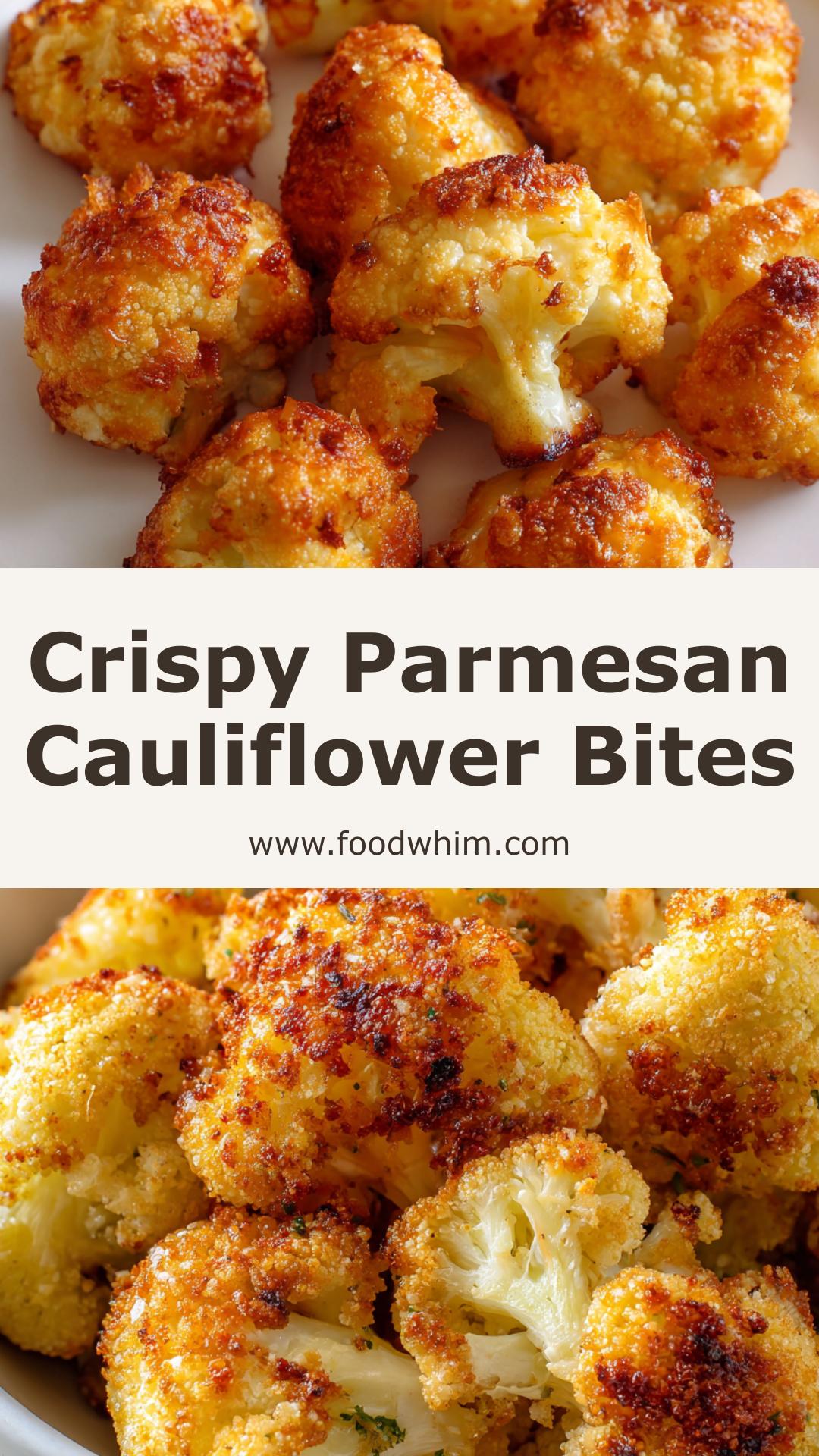 Crispy Parmesan Cauliflower Bites with Golden Panko Crust — pin 2