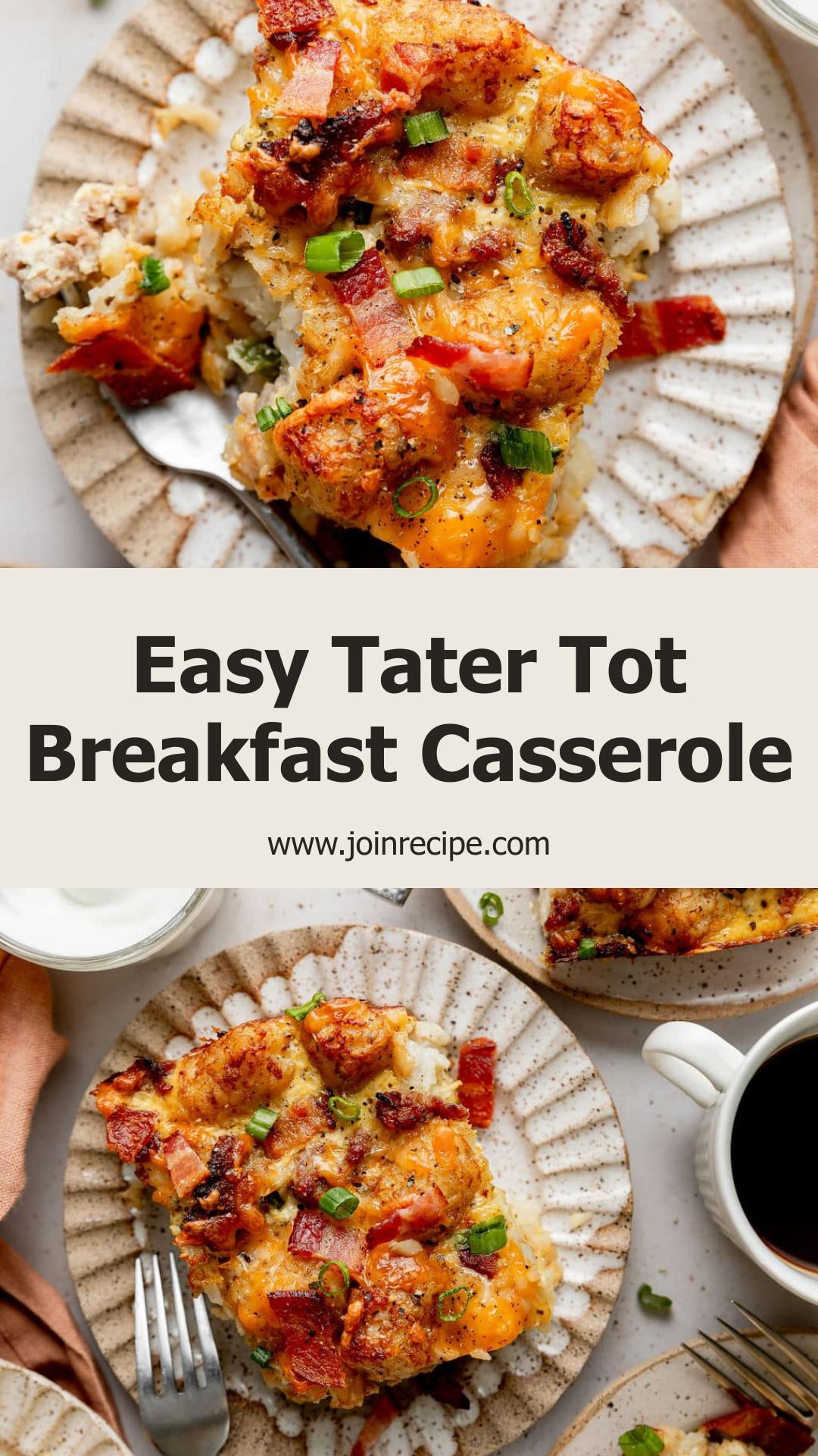 Tater Tot Breakfast Casserole — pin 1