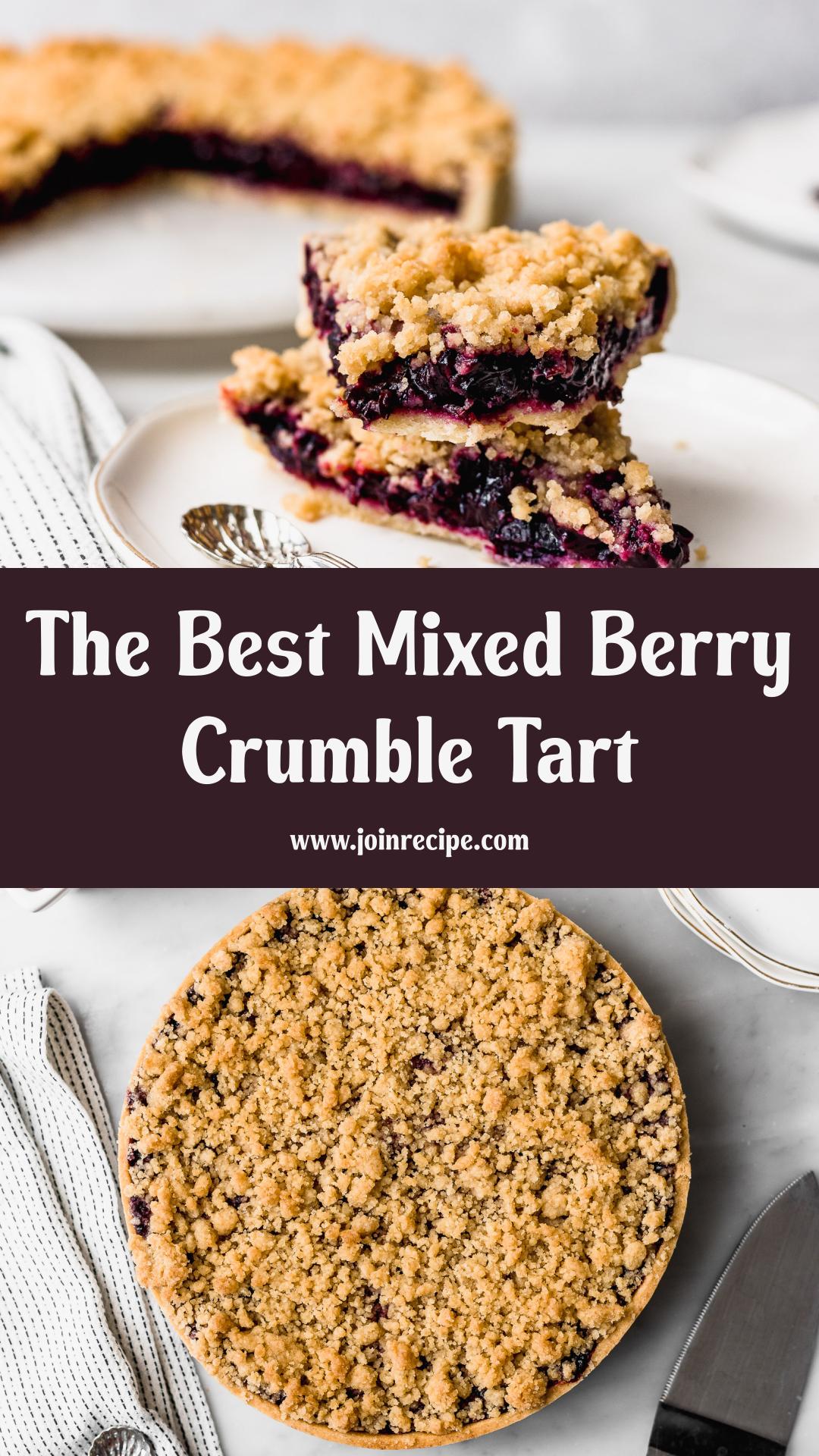 Mixed Berry Crumble Tart — pin 3