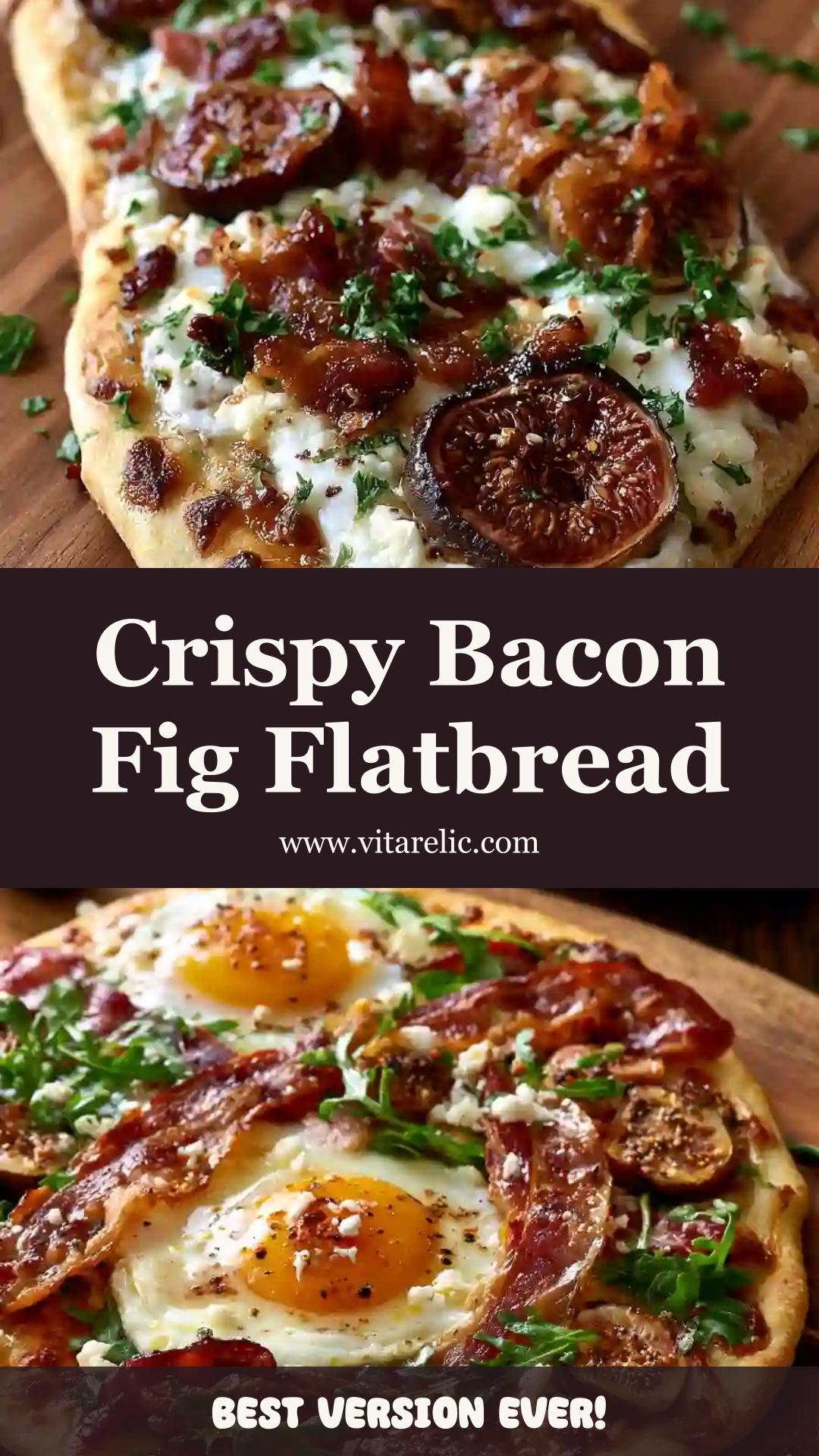 Air Fryer Bacon Fig Flatbread with Crisp Edges and Sweet Figs — pin 3