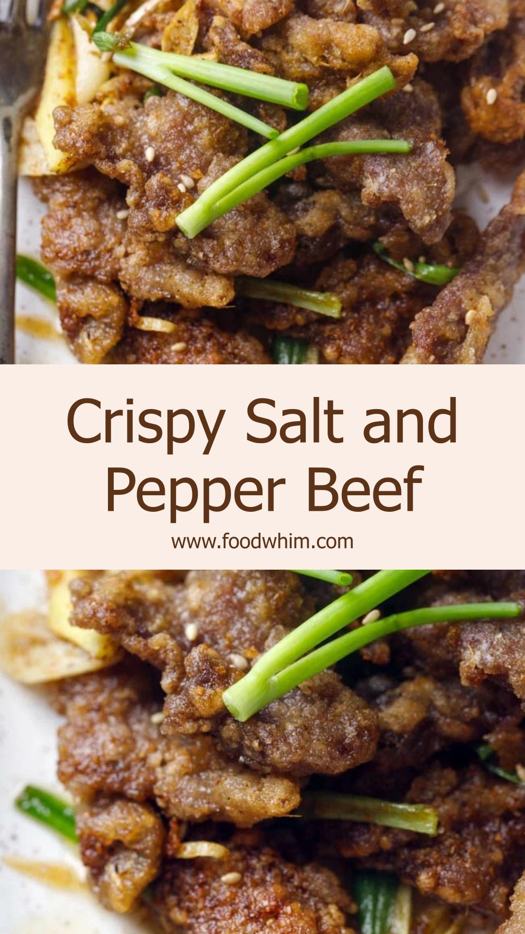 Salt and Pepper Crispy Beef with Shallow-Fried Golden Crust — pin 1