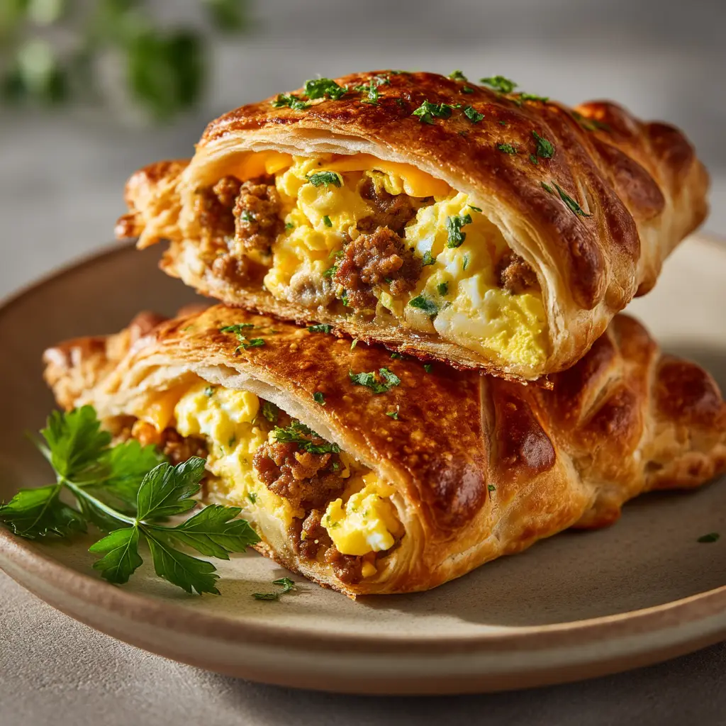 Homemade Breakfast Hot Pockets with Sausage, Egg, and Cheddar