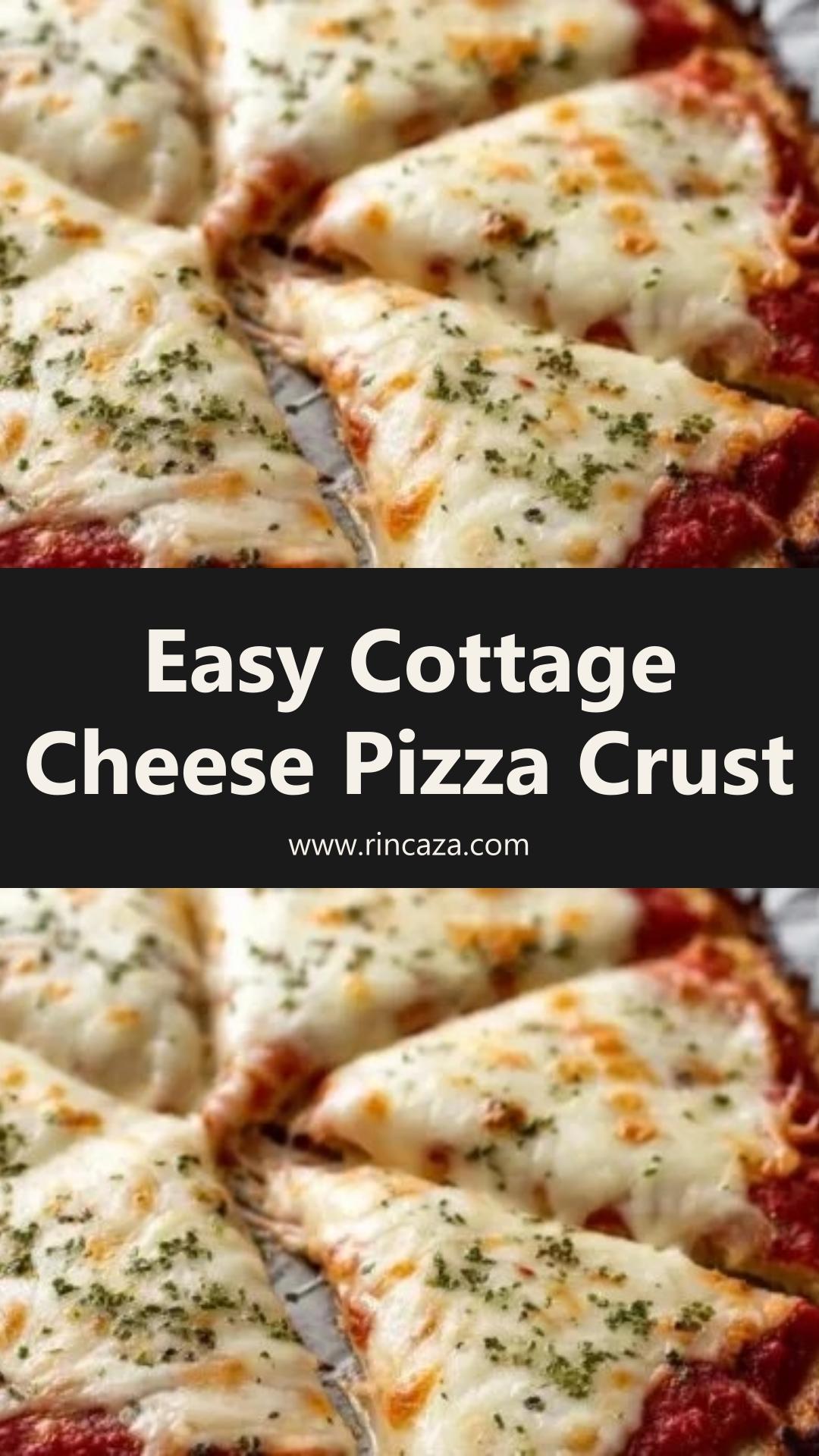 Cottage Cheese Pizza Crust with Golden Bubbly Mozzarella — pin 1
