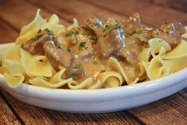 Crock Pot Beef Stroganoff With Creamy Mushroom Sauce