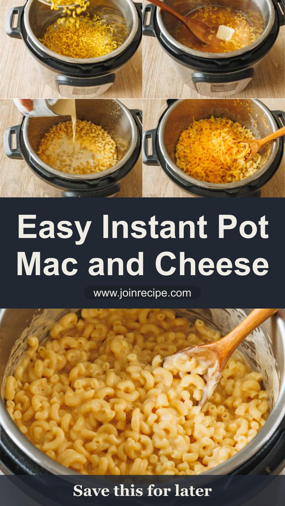 Instant Pot Mac and Cheese With Creamy Cheddar and Monterey Jack — pin 1