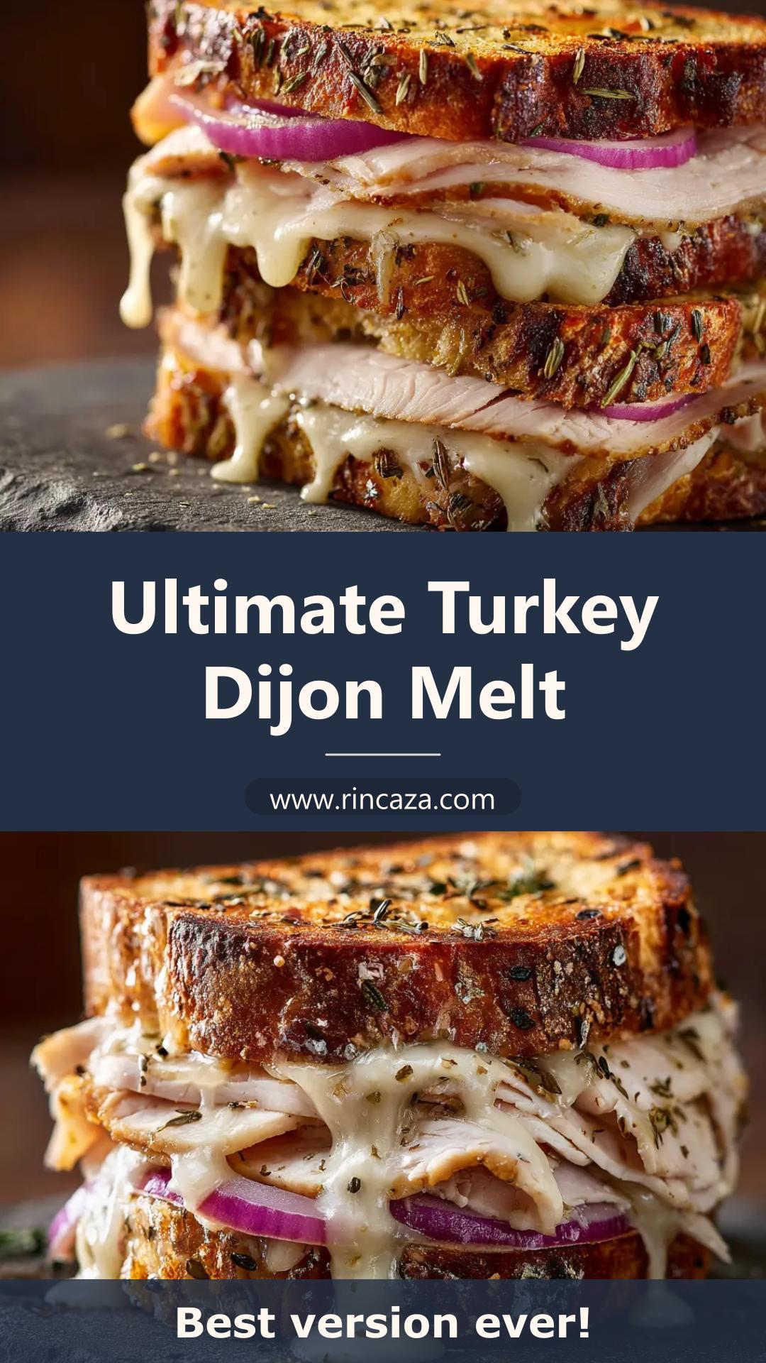 Turkey Dijon Melt with Gruyère and Provolone — pin 2