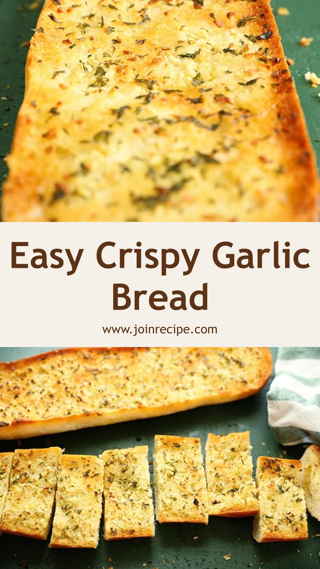 Garlic Bread with Buttery Fresh Garlic and Crisp Golden Edges — pin 2