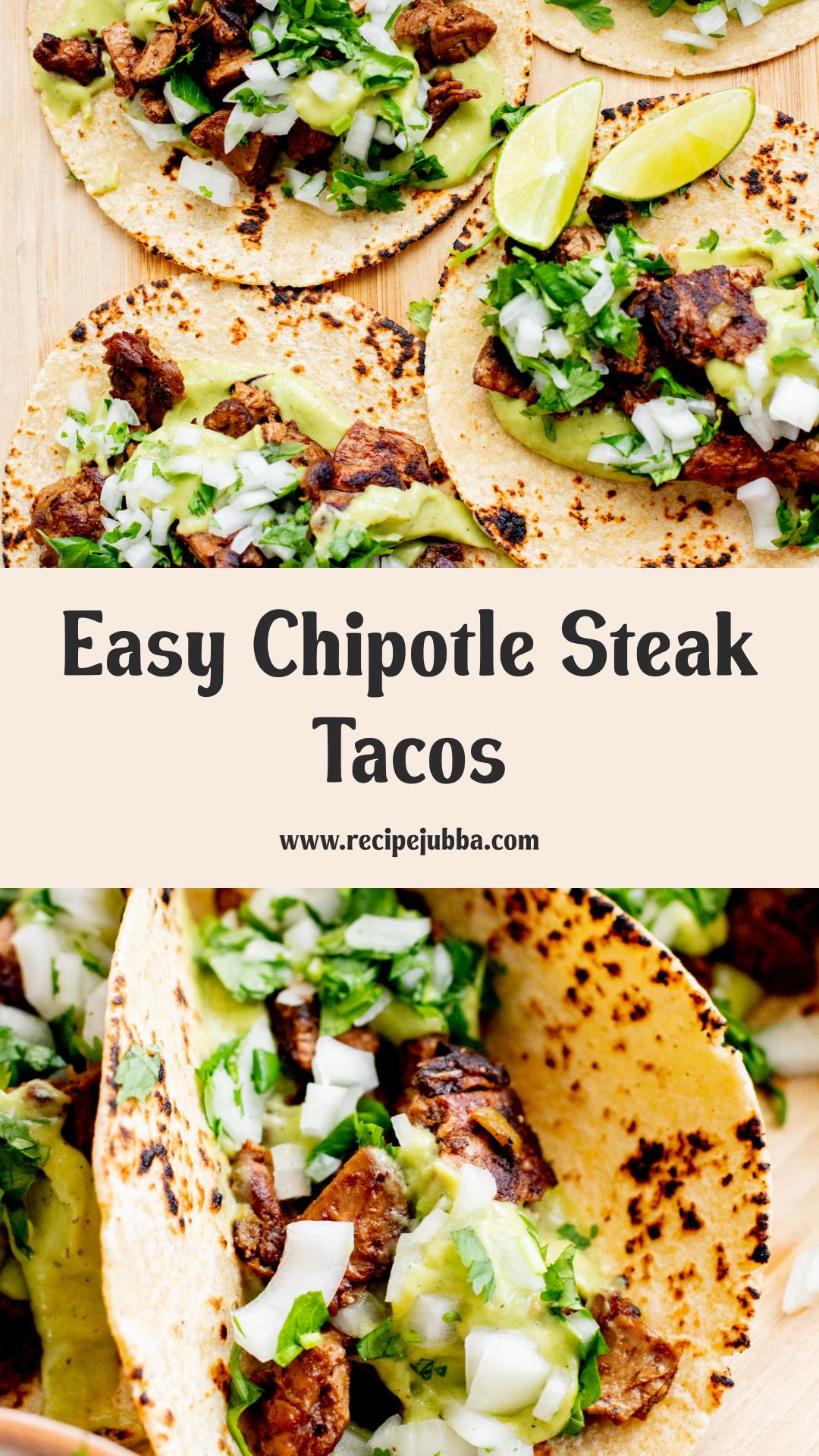 Chipotle Steak Tacos: Quick Vegan Fiesta with Avocado Salsa — pin 1