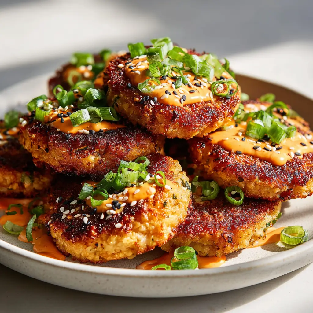 Asian Tuna Cakes with Sriracha Aioli