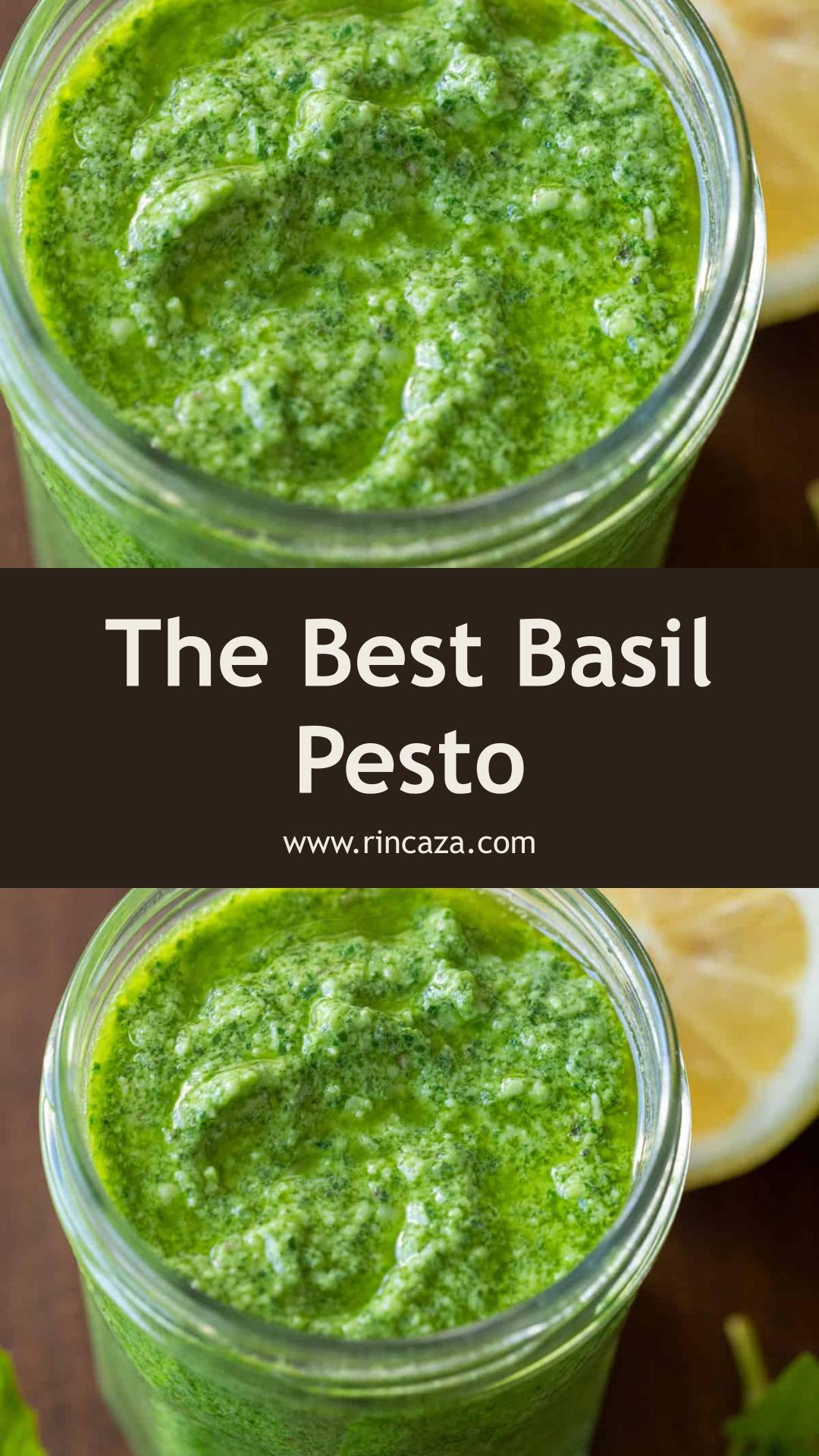 Authentic Basil Pesto: Bright Lemon and Parmesan Sauce — pin 3