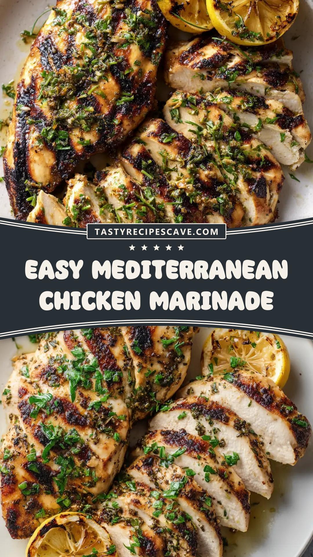 Mediterranean Chicken Marinade with Charred Lemon and Parsley — pin 2