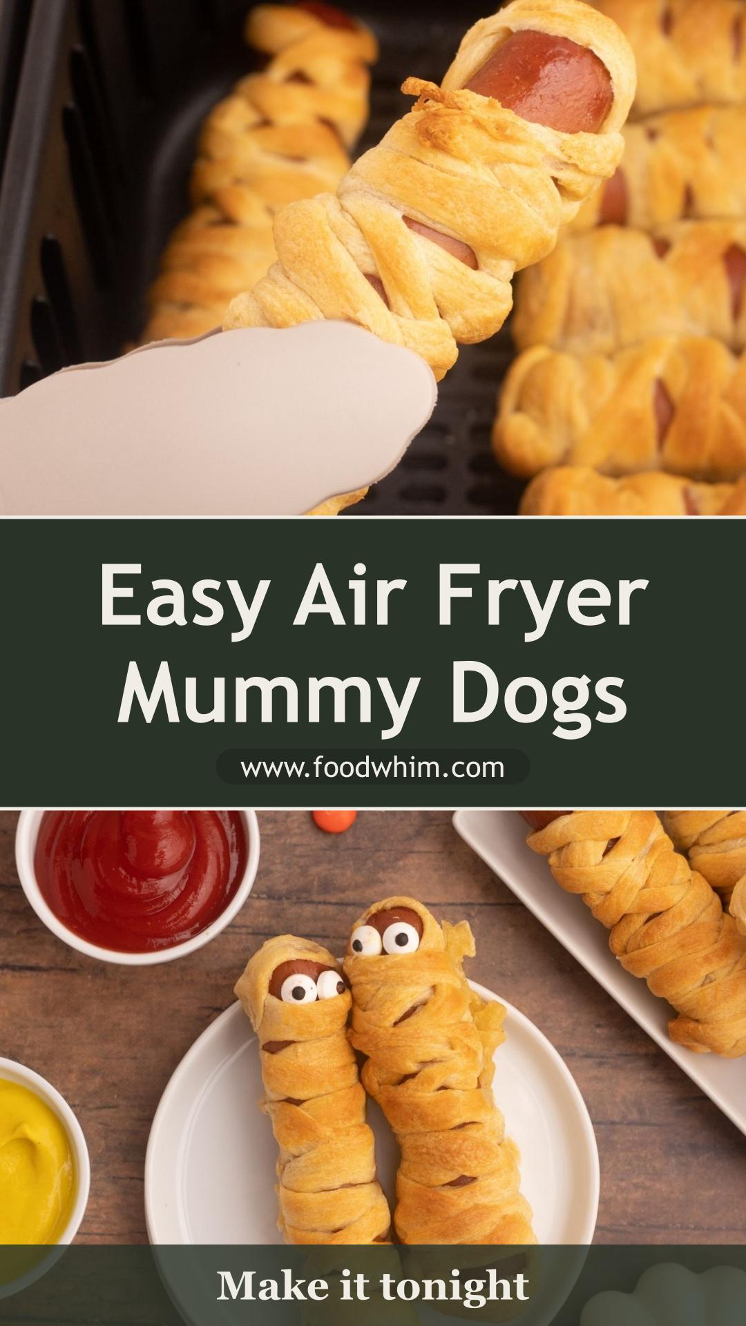 Air Fryer Mummy Dogs with Golden Crescent Dough — pin 2