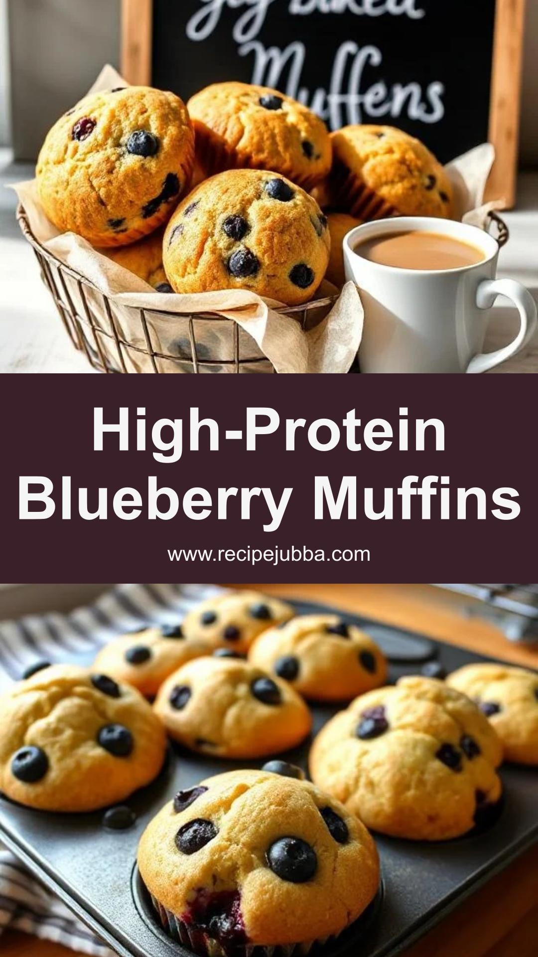 High-Protein Blueberry Cottage Cheese Muffins: Moist, Tender, and Nutritious — pin 2